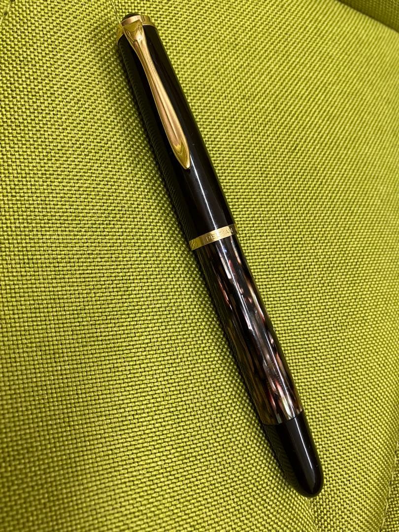 Pelikan ペリカン 万年筆 #400 14C585 14K茶縞 M 20 PELIKAN ペリカン