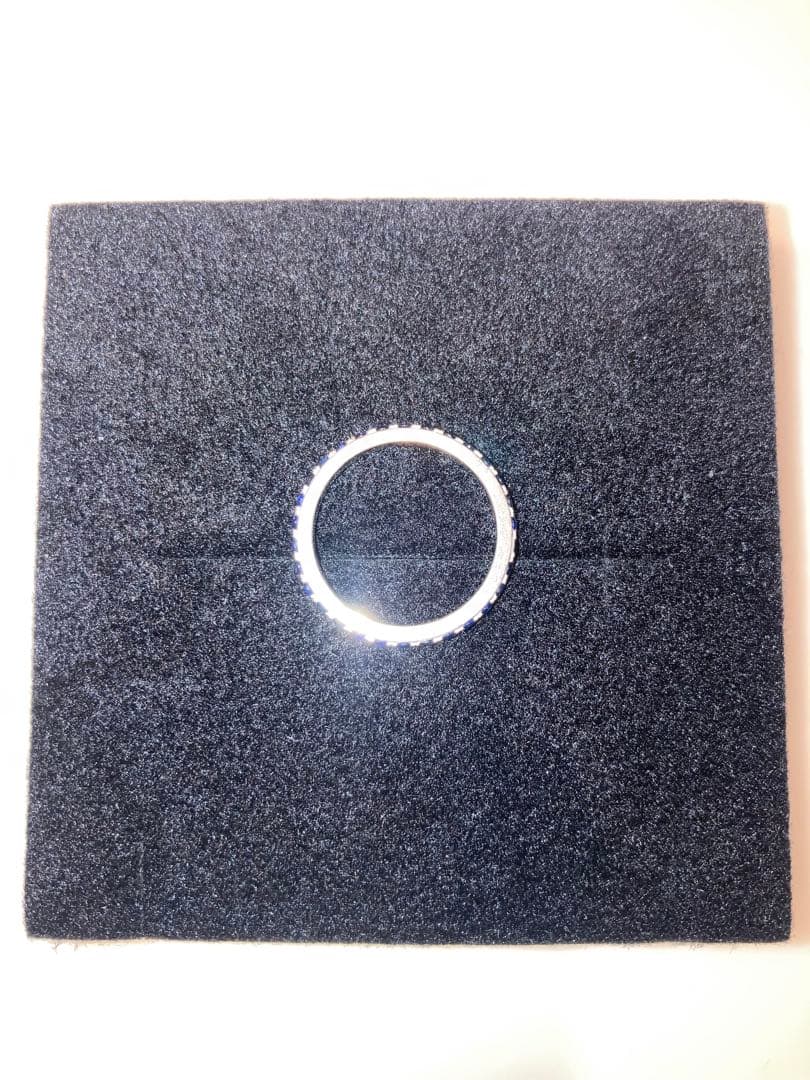 サファイア　フルエタニティ　リング K18ＷG