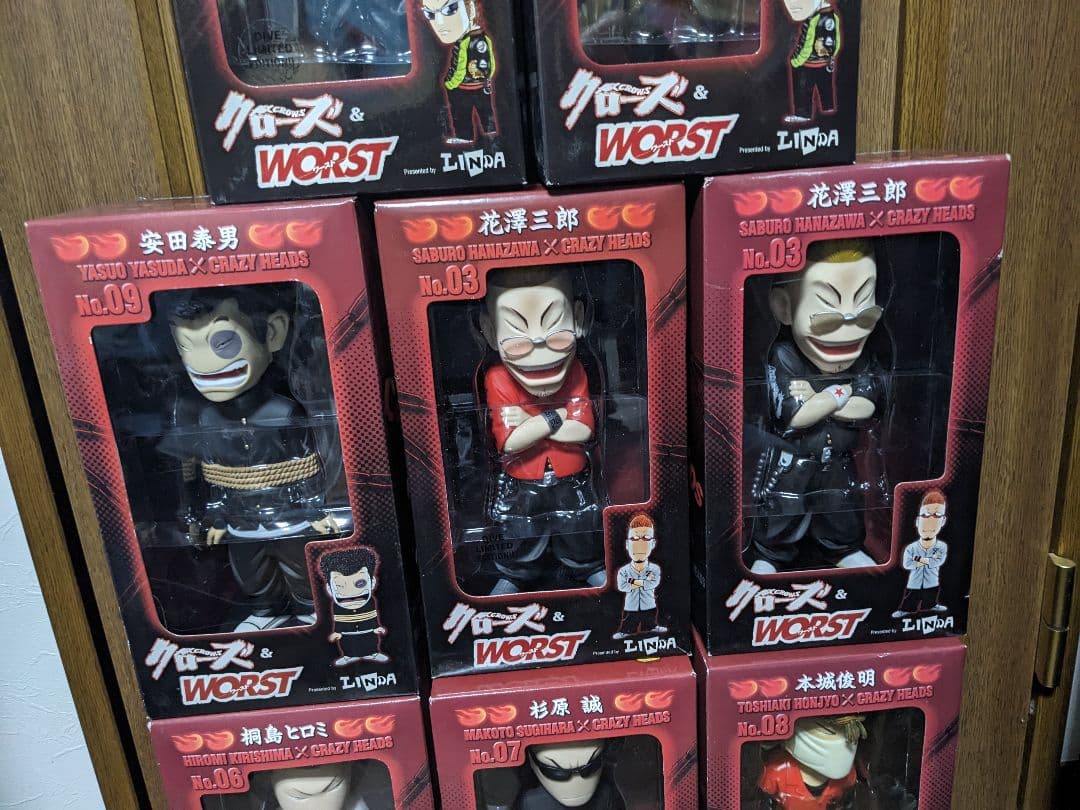 クローズ＆WORSTフィギュア8点セット売り　未開封品　 crazy heads