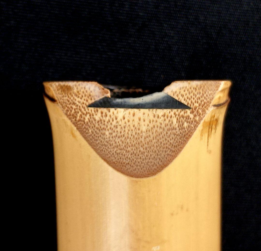 Y3110-4 琴古流 尺八 草野鈴風 全長55㎝ 竹製