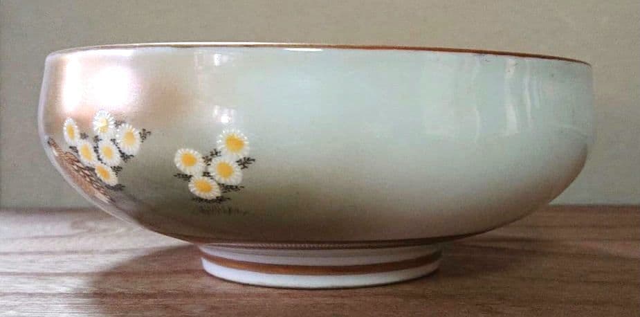 九谷焼蓋付き菓子鉢