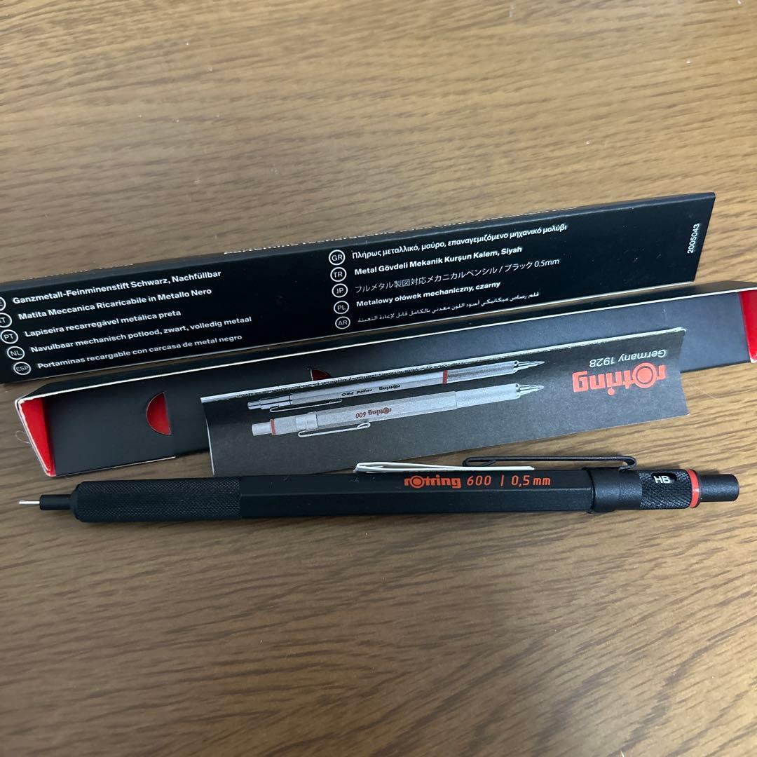 ロットリング600 0.5mmブラック旧箱 検索用→ 野原工芸 工房楔 - メルカリ