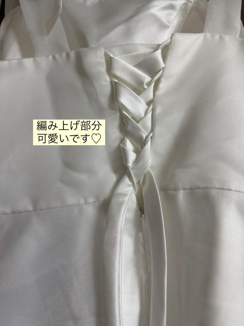【値下げ交渉ok】前撮り用ウェディングドレス レース編み上げバック