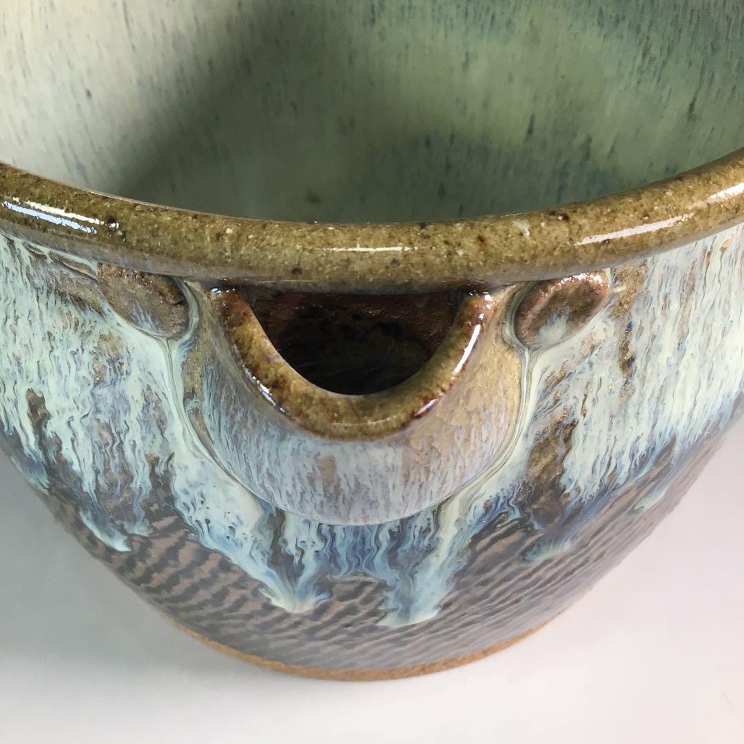 Ｒ７４４　水指　『武村利左エ門造』『朝鮮唐津』『片口水指』　共箱　茶道具