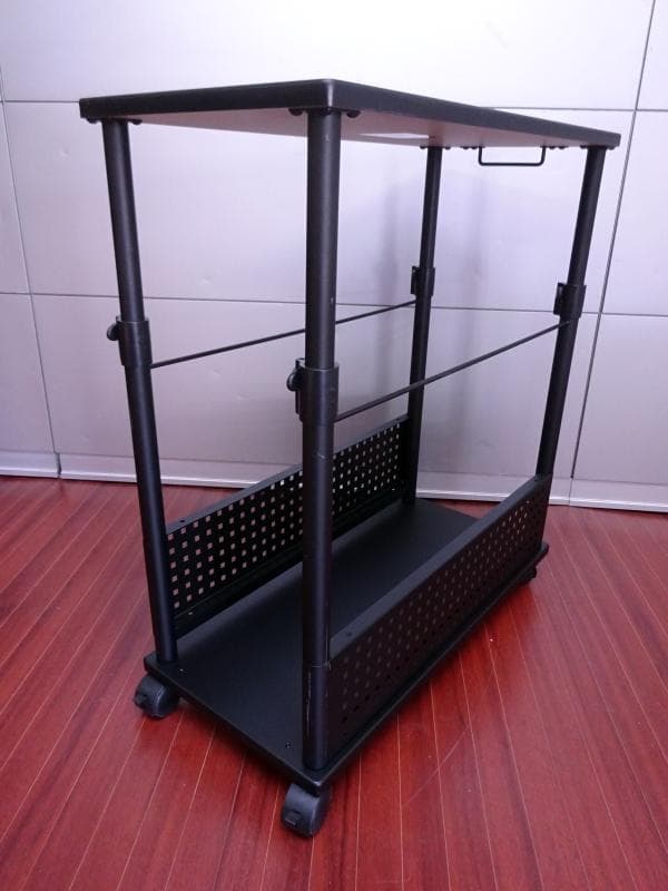 美品 バウヒュッテ 昇降式L字デスク用 CPUスタンドBHD-670H