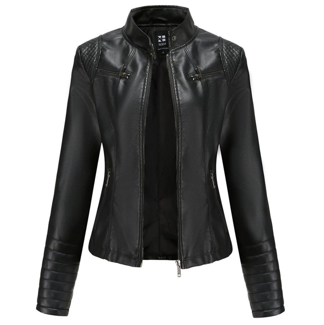 アーバンリサーチ】 ラムレザージャケット ブルゾン ノーカラー