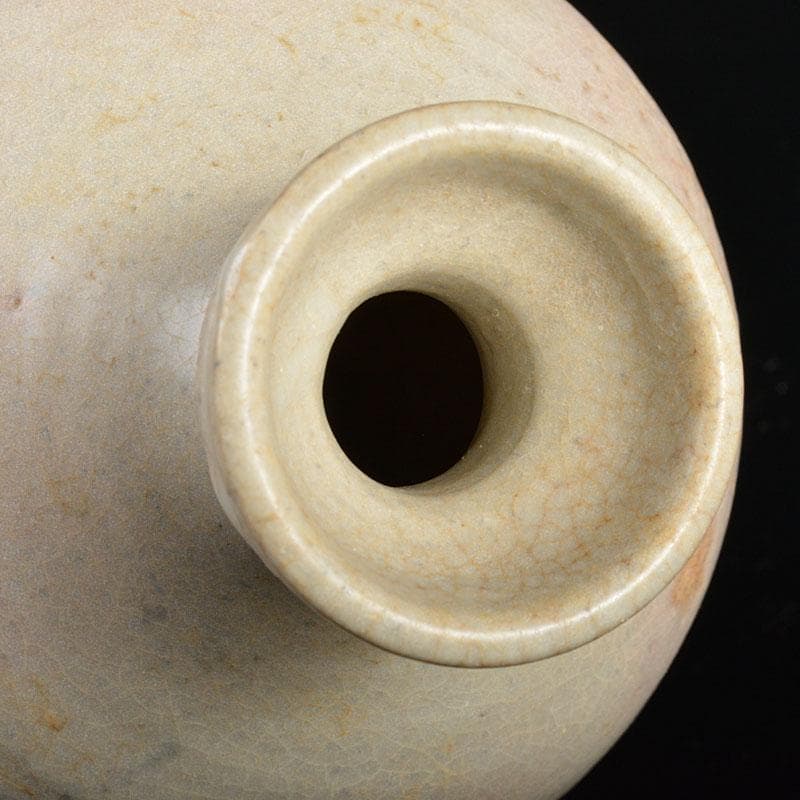 朝鮮　李朝　高麗白磁　壷　徳利　盤口瓶　V　R4419