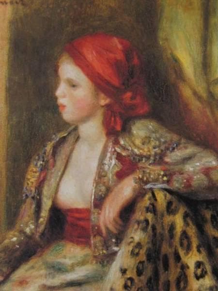 ルノワール、【オダリスク】、希少画集画、新品高級額・額装付、状態良好