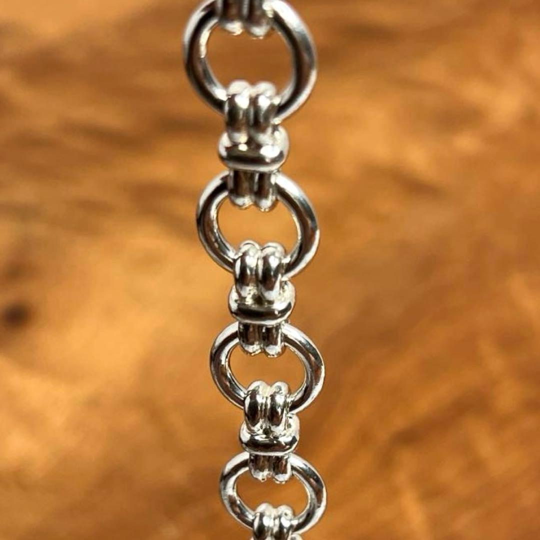 UK ヴィンテージ シルバー デザイン リンク ブレスレット 925