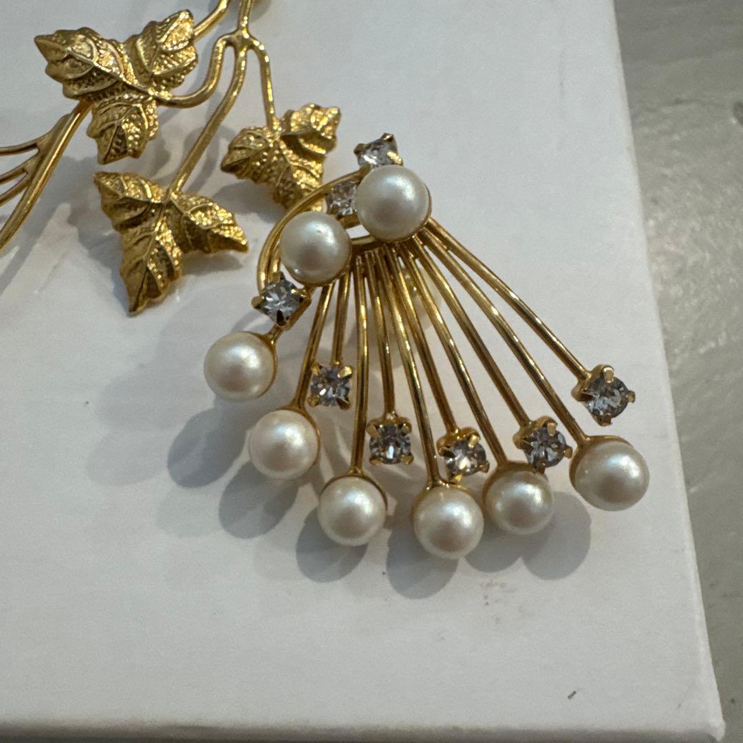 mame Botanical Leaf Asymmetry Earring - メルカリ