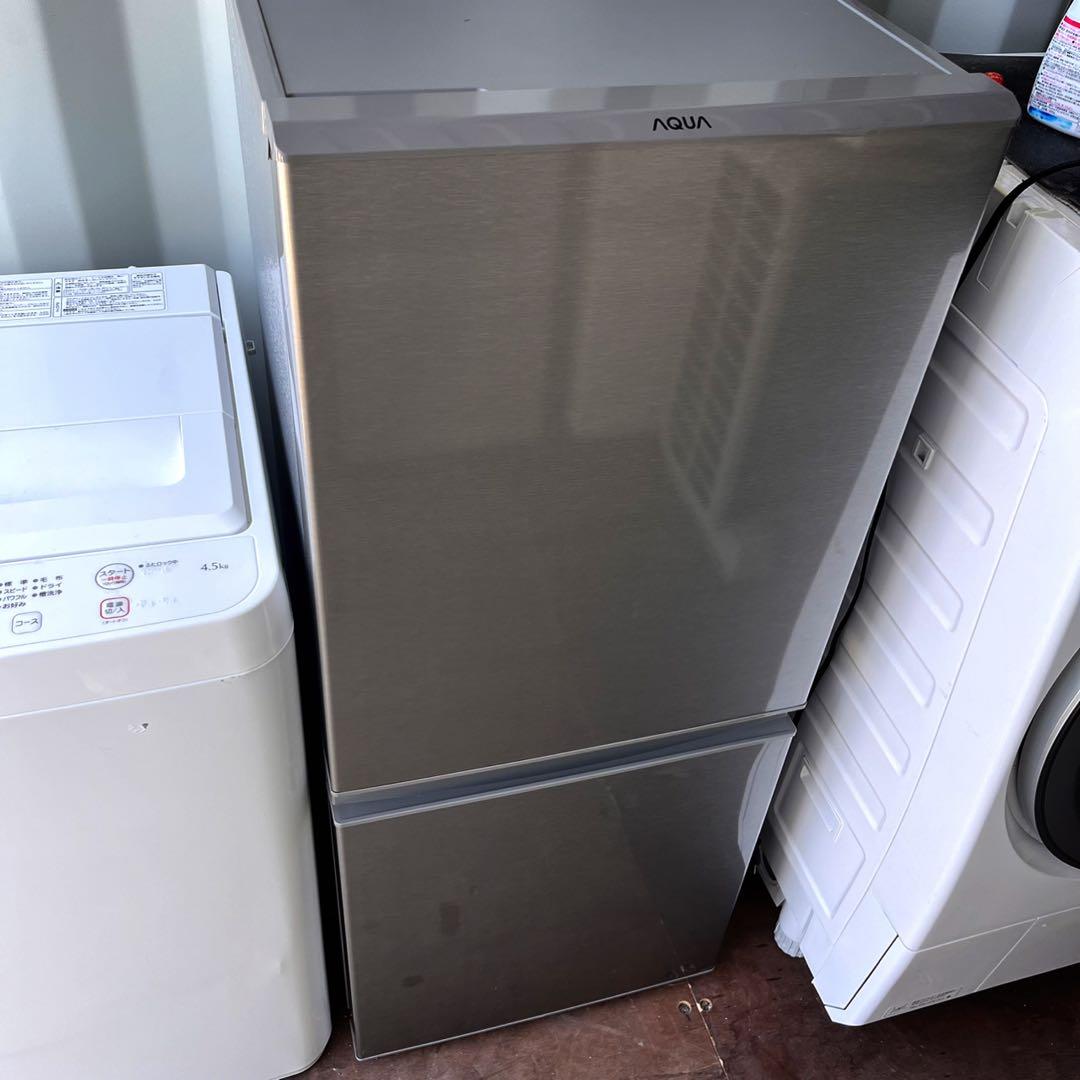 取付無料！高性能・高年式AQUAスタイリッシュシルバー冷蔵庫ヤマダ電機洗濯機