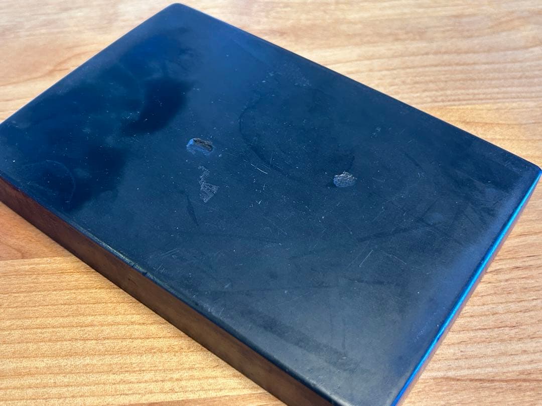 古い 硯 蓋 紫檀