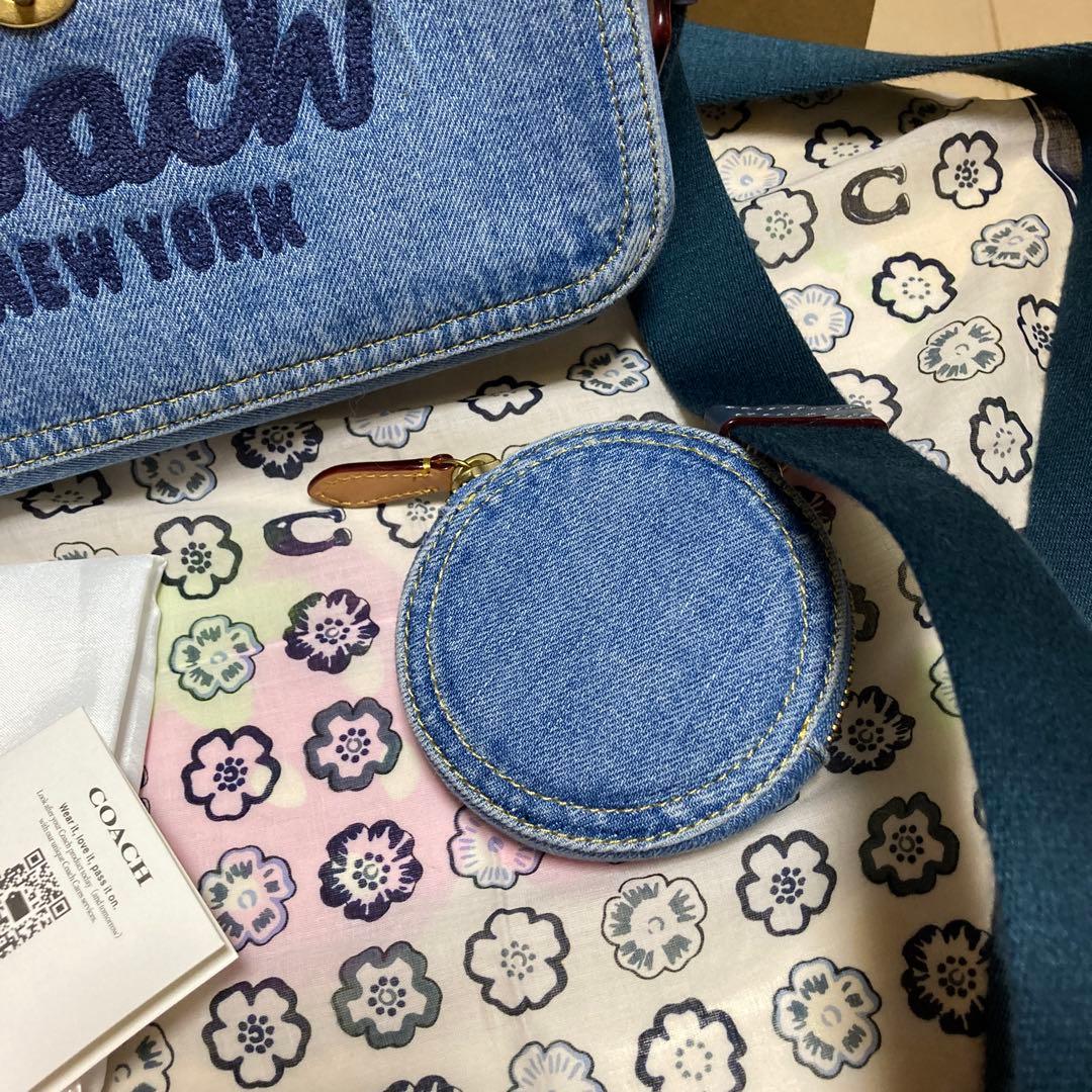 本日のみ出品☆美品☆COACH デニム ショルダーバッグ☆カメラ☆クロスボディ☆