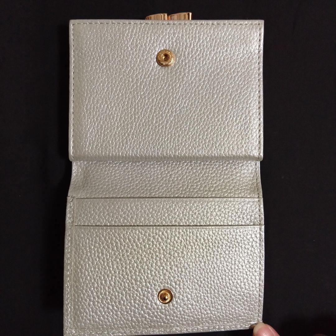 皇居 財布 がま口 シルバー 銀色