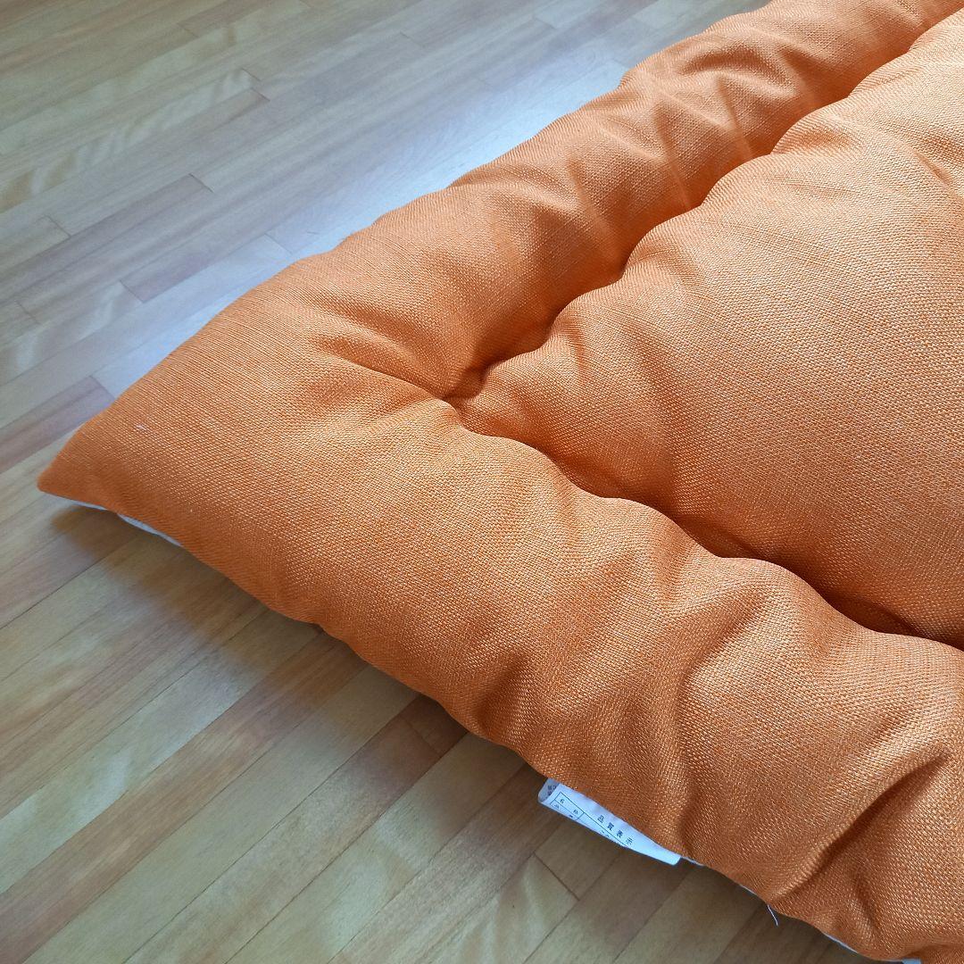 超撥水加工 厚手 厚掛け こたつ布団 大判長方形 オレンジ 清潔 安心