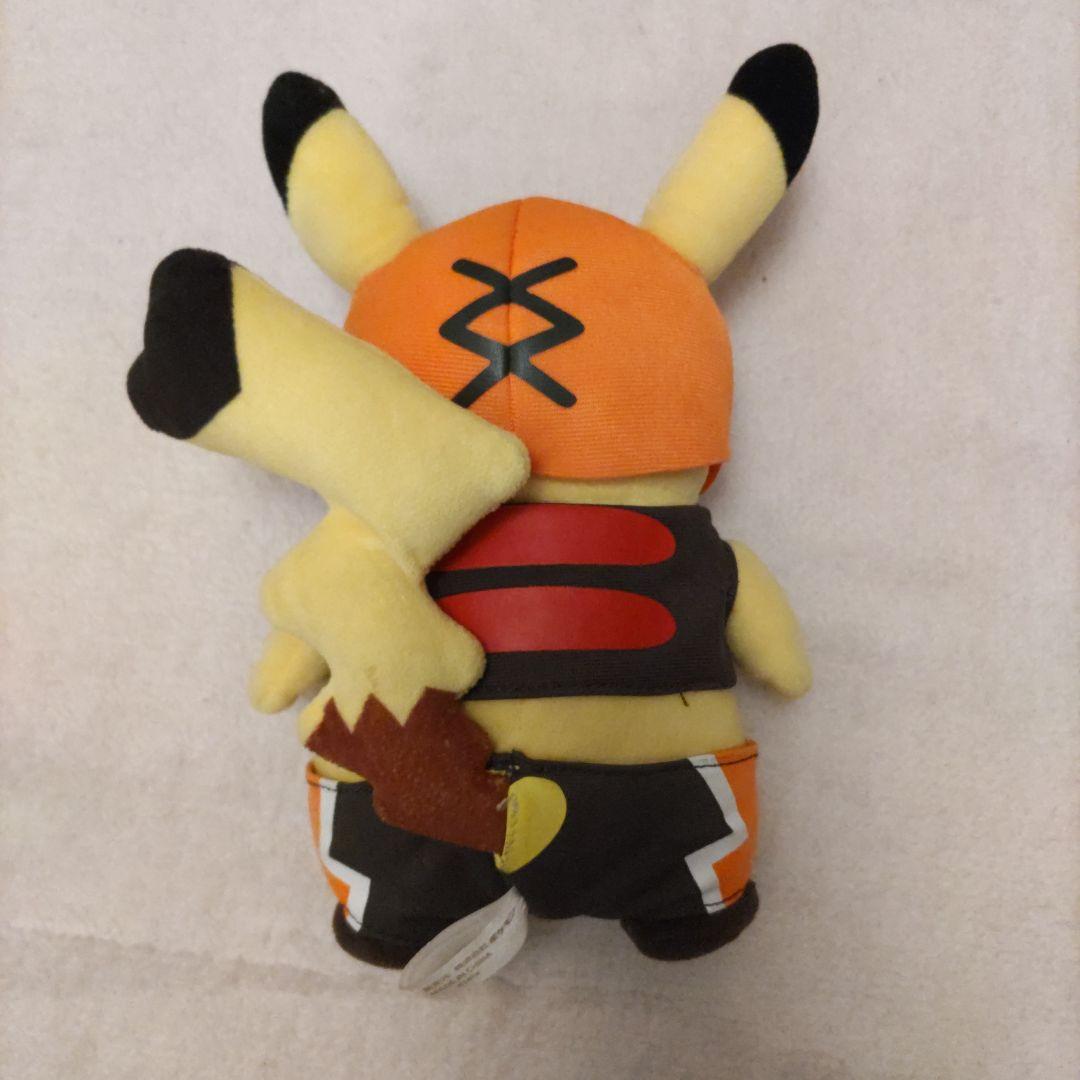 ピカチュウ ぬいぐるみ コスチューム風 約20cm マスクドピカチュウ