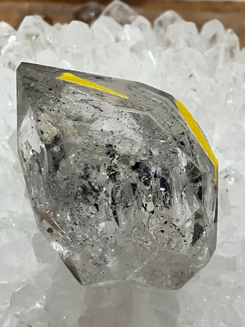 希少　流砂　気泡入り　エレスチャルクォーツオブジェ　43.3mm×29.3mm