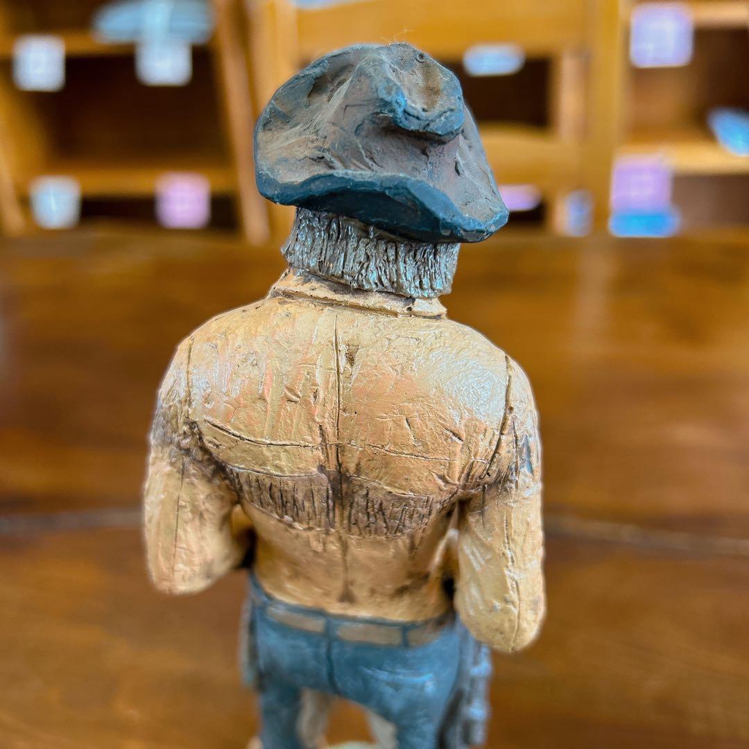 マイケルガーマン作 アンティーク アメリカンインテリア カウボーイ 彫刻