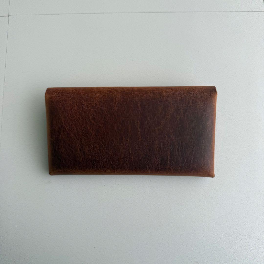 【ゆずこ】【新品未使用SAFUJI サフジ ミニ長財布（ホック） ブラウン