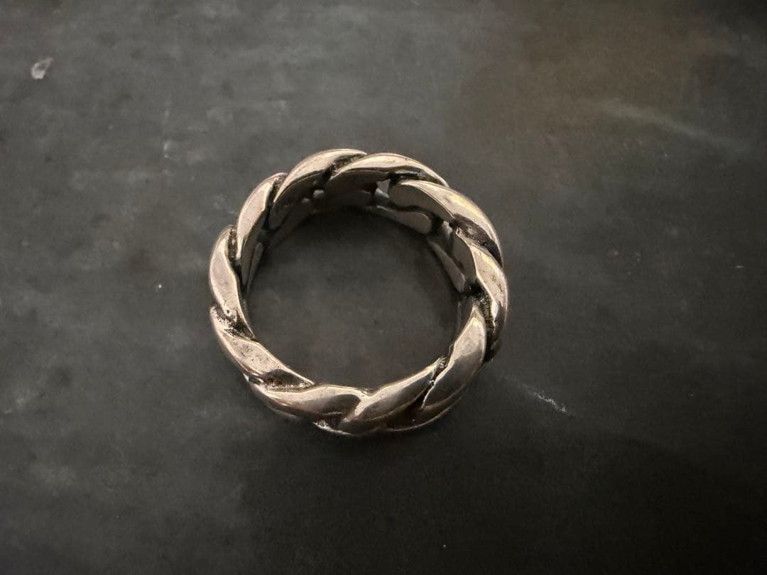 希少　ヴィンテージ　シルバー　925 喜平　チェーン　リング　アンティーク