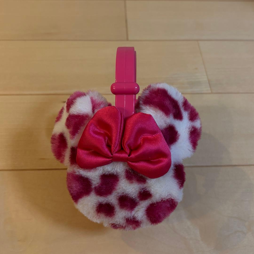 ディズニー ヒョウ柄 イヤーマフ ピンク - メルカリ