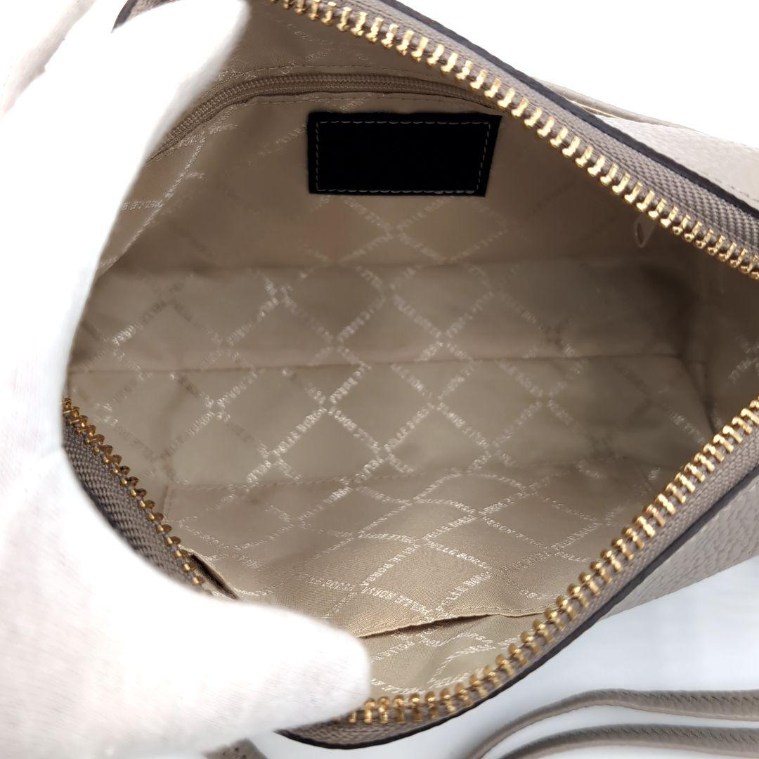 未使用級✨️ ペレボルサ レネット ショルダーバッグ レザー シボ革 グレー