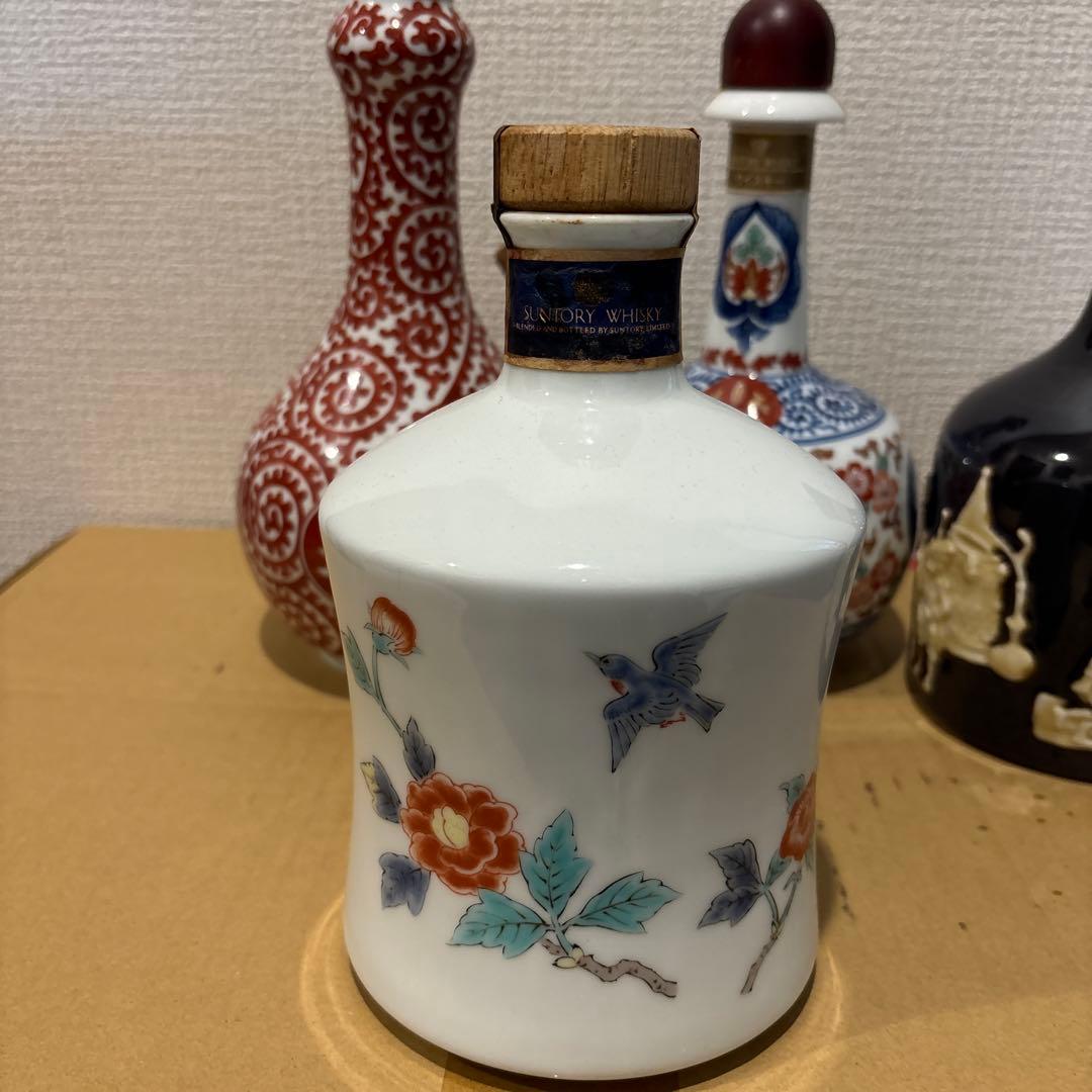空瓶) サントリーウイスキー 有田焼 陶器ボトル 4点セット 響 21年