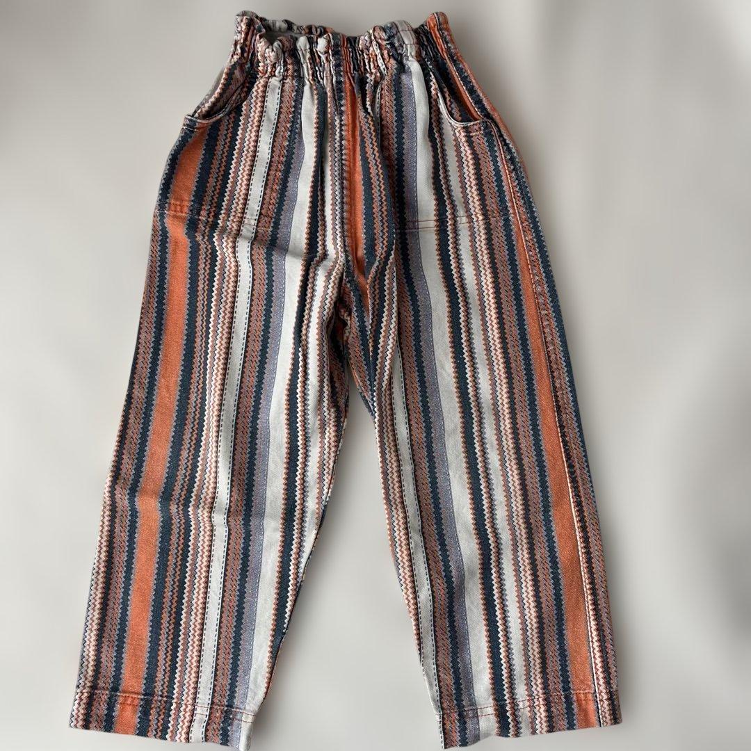 4y 】misha&puff Camp Pant Poppy Zigzag