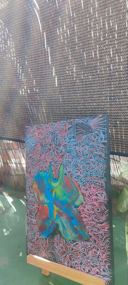 多色抽象アートキャンバス