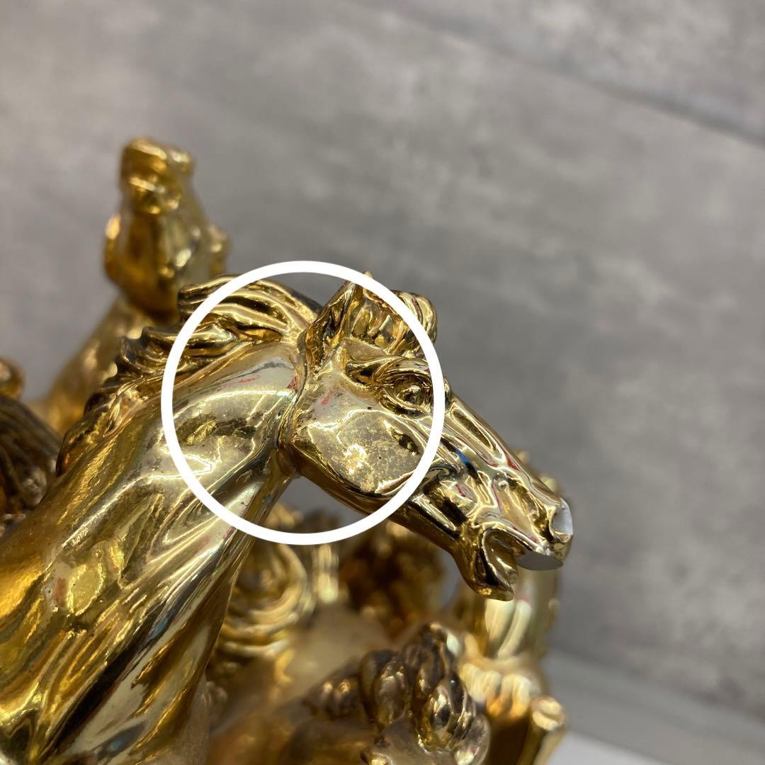 金色 九頭馬 豪華 躍動感 躍動的 置物 ゴールド 装飾品 開運 縁起物