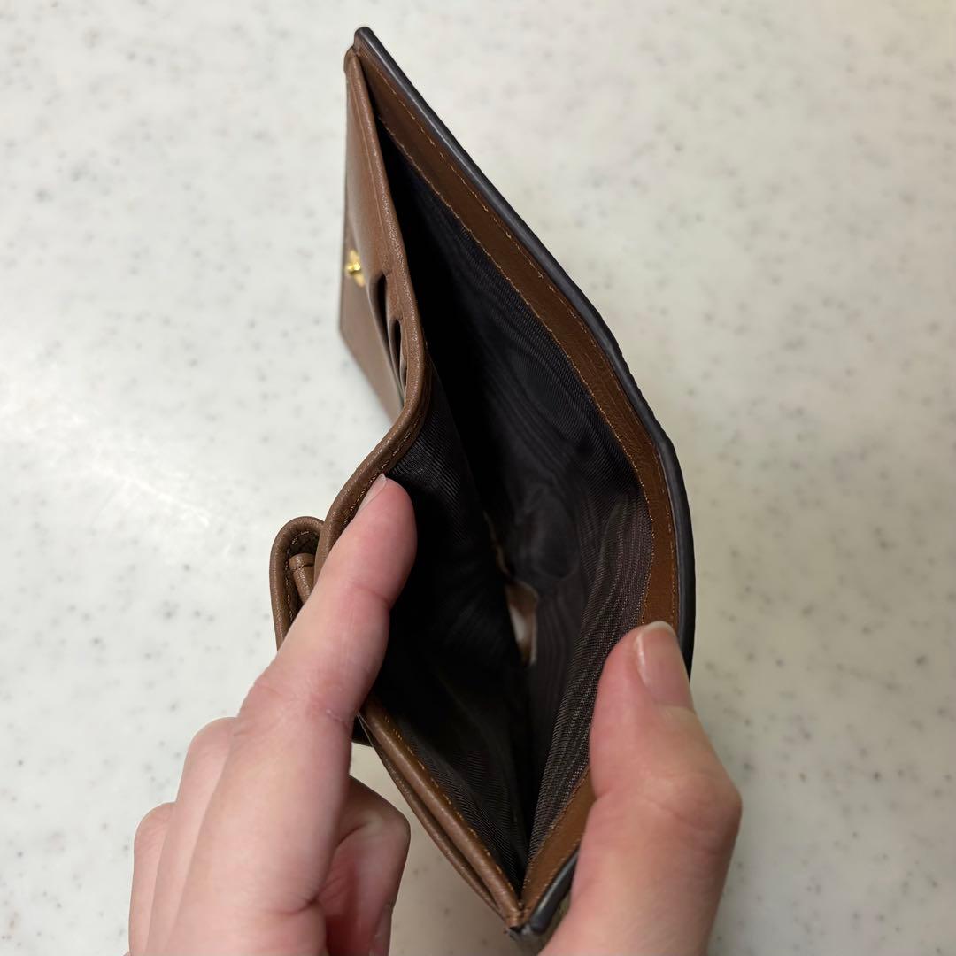 MARNI キャメル ブラウン 二つ折りウォレット マルニ 財布