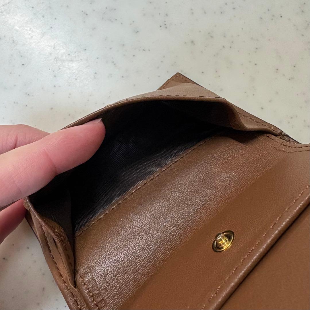 MARNI キャメル ブラウン 二つ折りウォレット マルニ 財布