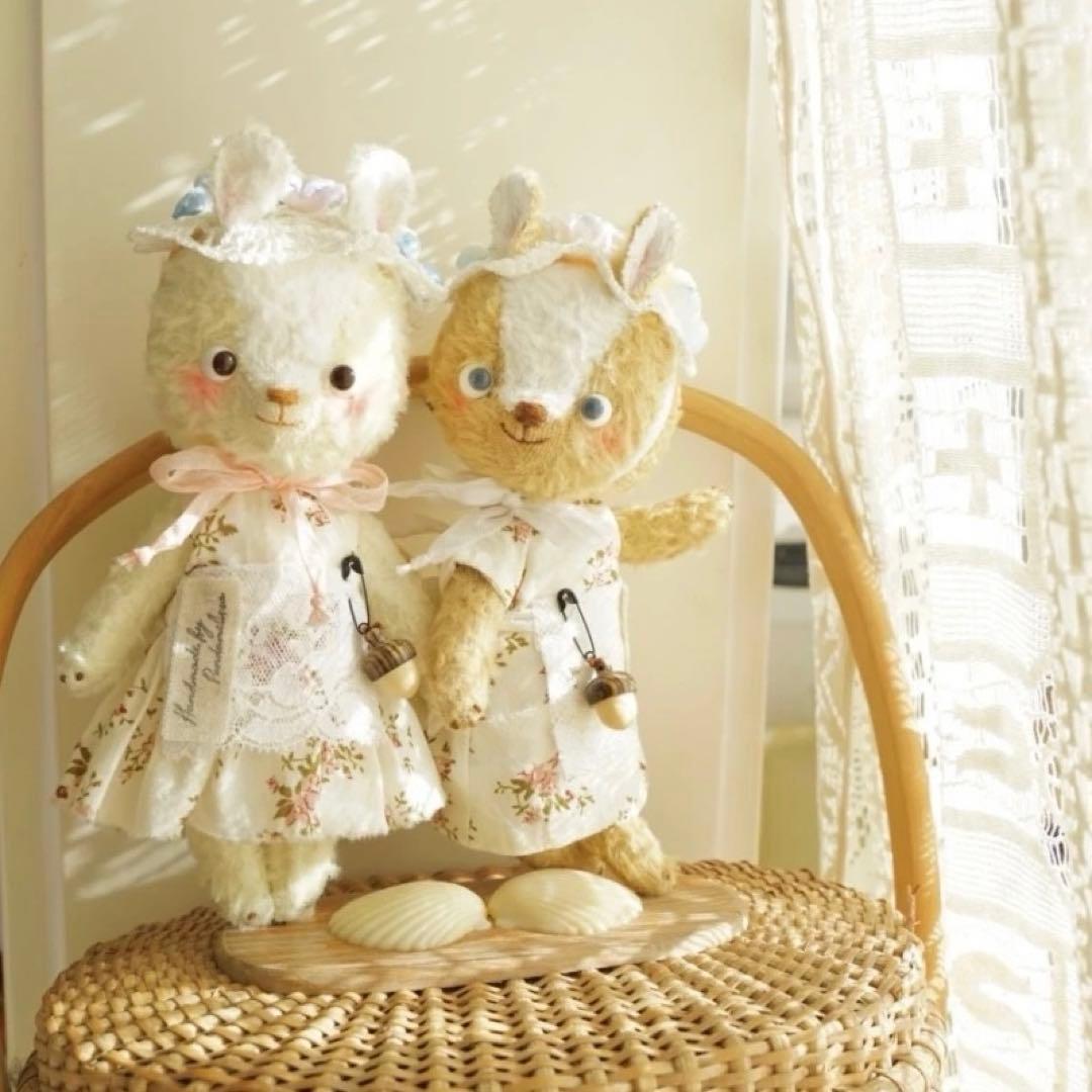 いちごリスちゃん ぬいぐるみ アーティストベア 海外作家様