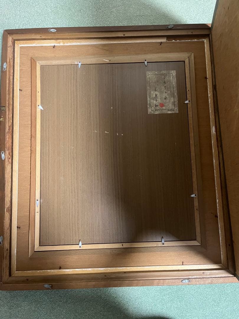 岡鹿之助 油彩画 花瓶のパンジー OKA 作 限定千部