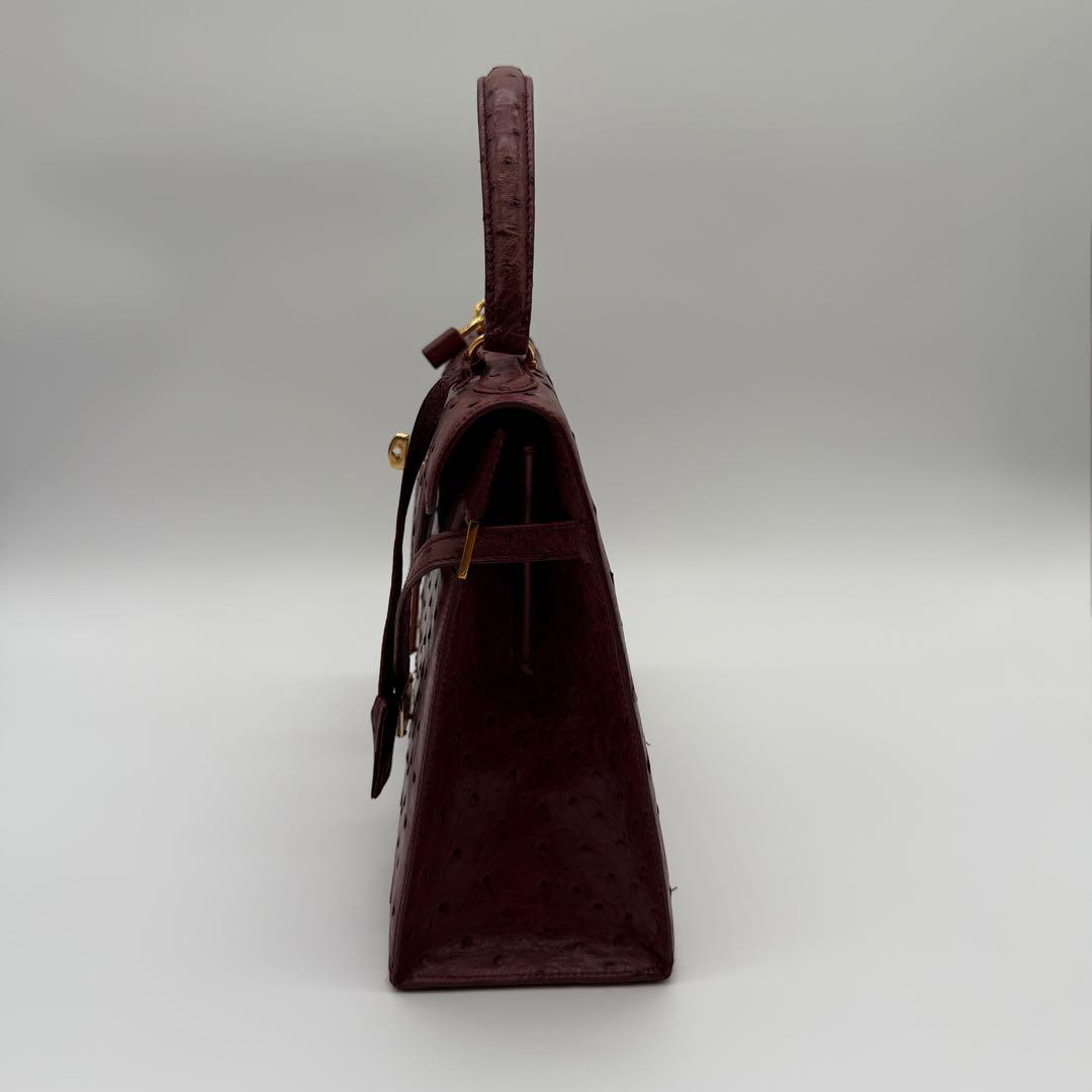 MORABITO モラビト スカラ28 オーストリッチ 赤色 レッド 付属品完備