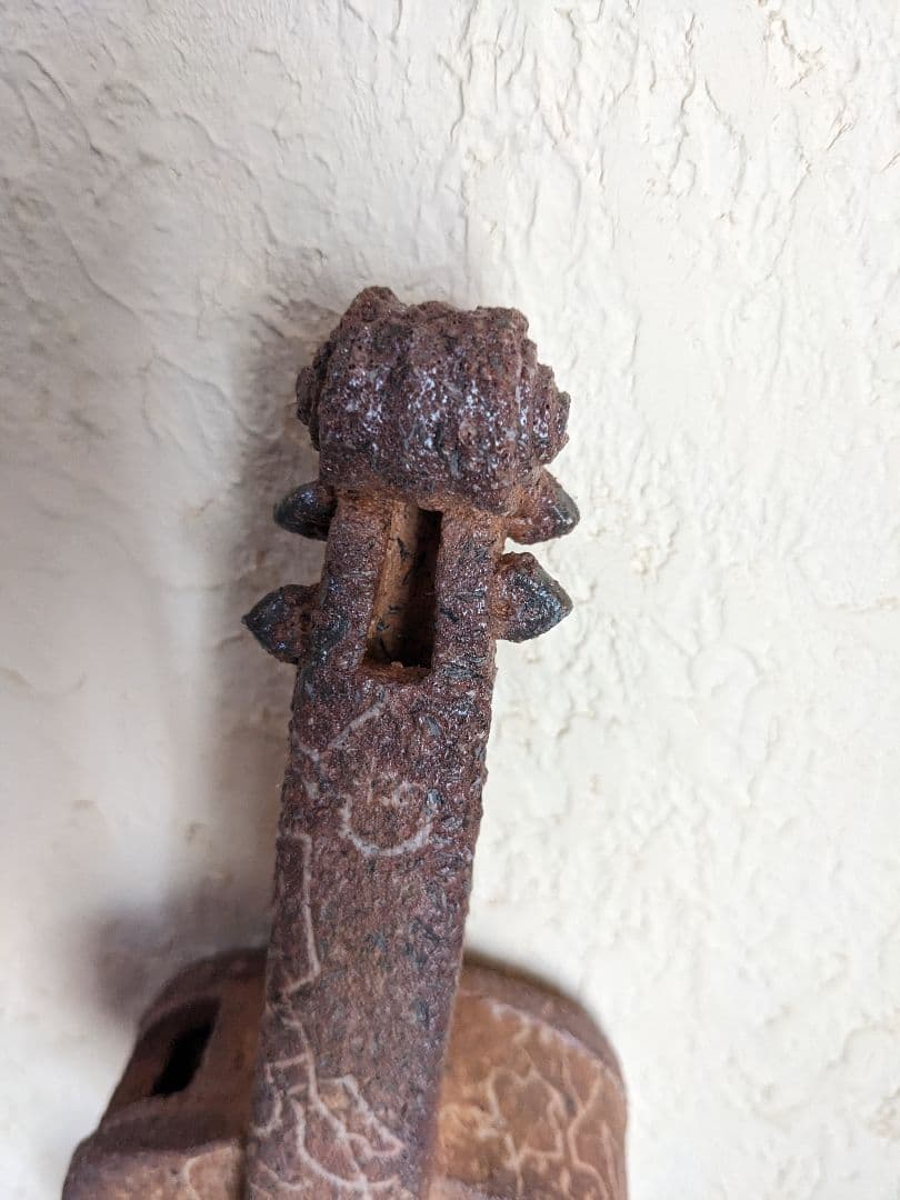 肥後博己　オブジェ　花器　陶　バイオリン