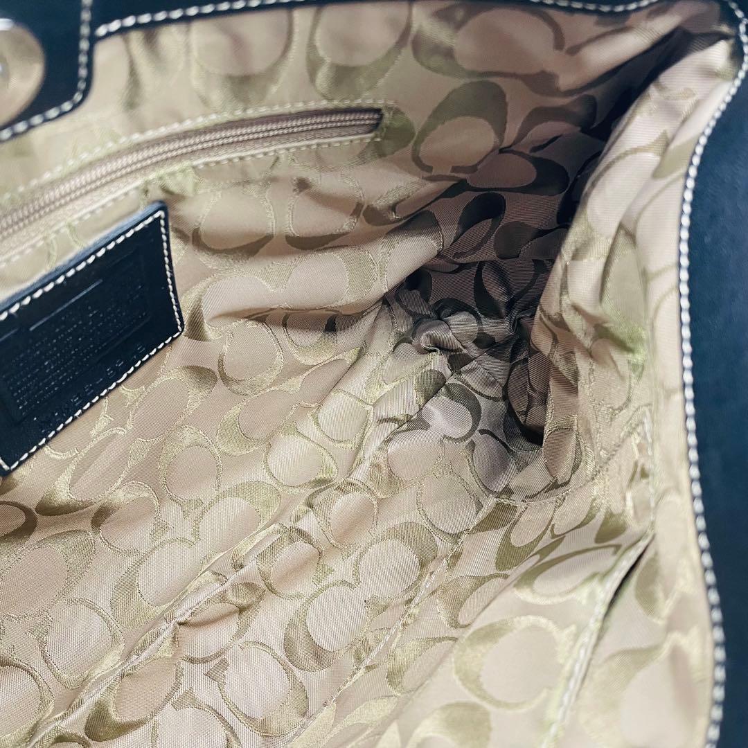 コーチ　ショルダーバッグ　9249 ホーボー　ブラック　美品