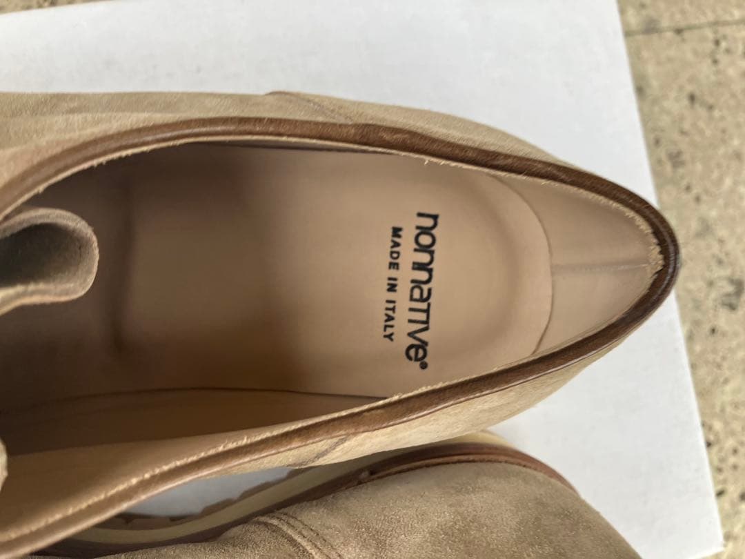 ノンネイティブ ワーク シューズ ビブラム ブーツ イタリア製 ベージュ