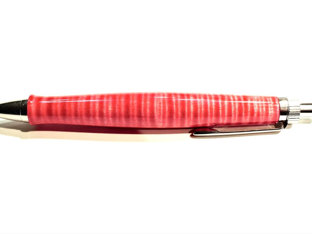 木軸ペン ラッカー仕上げ 楽器 ギター 縮杢 極上杢