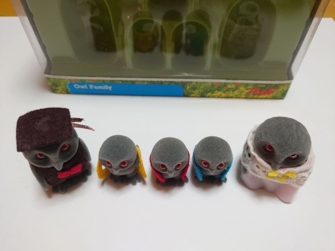 超希少】シルバニアファミリー ふくろうファミリーセット Flair社製