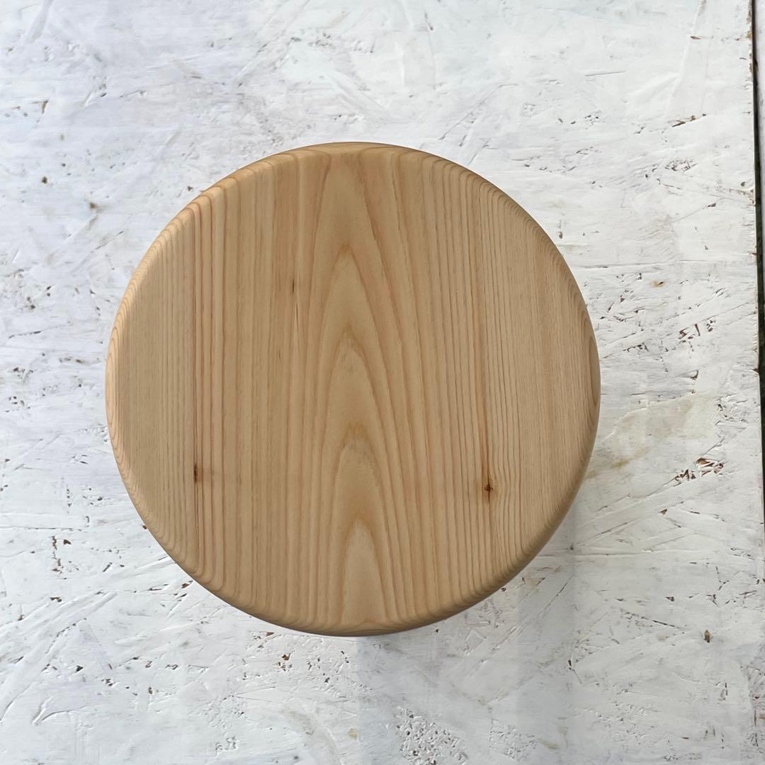 レモネード　国産ひのき　丸椅子　木製スツール　6脚