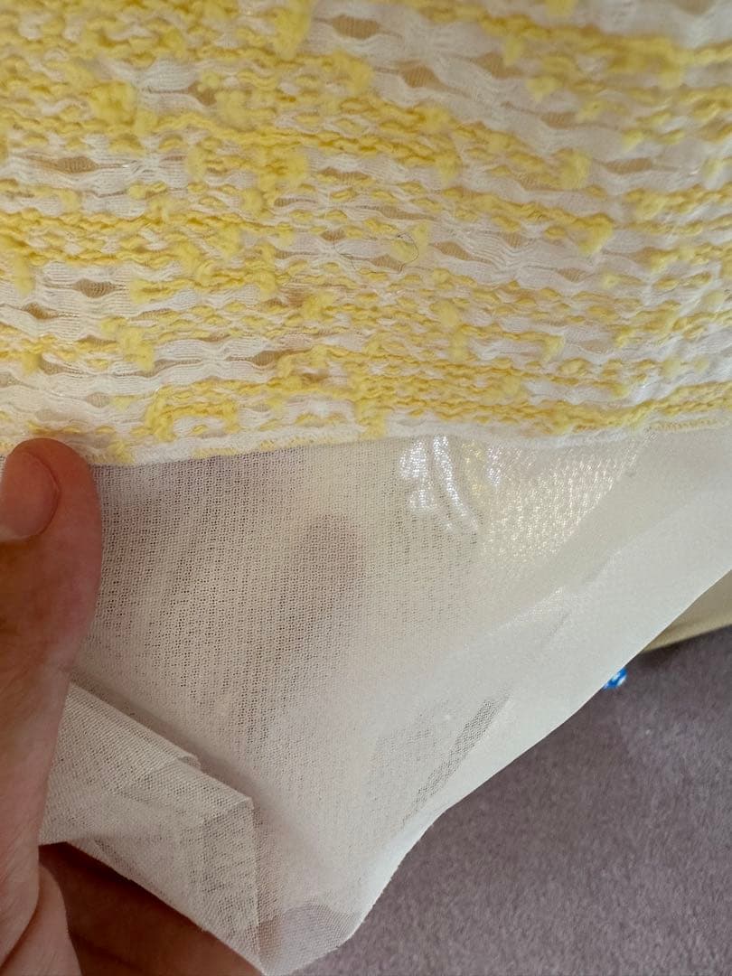 ひ*ん様 イエロー テクスチャー タイトスカート