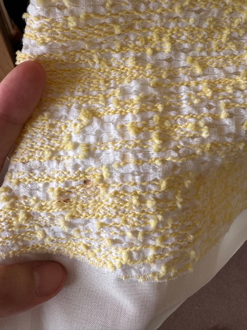 ひ*ん様 イエロー テクスチャー タイトスカート