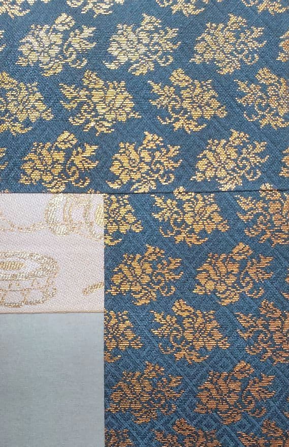 松風」二井栄逸 掛軸 絹本肉筆 真筆保証 共箱付