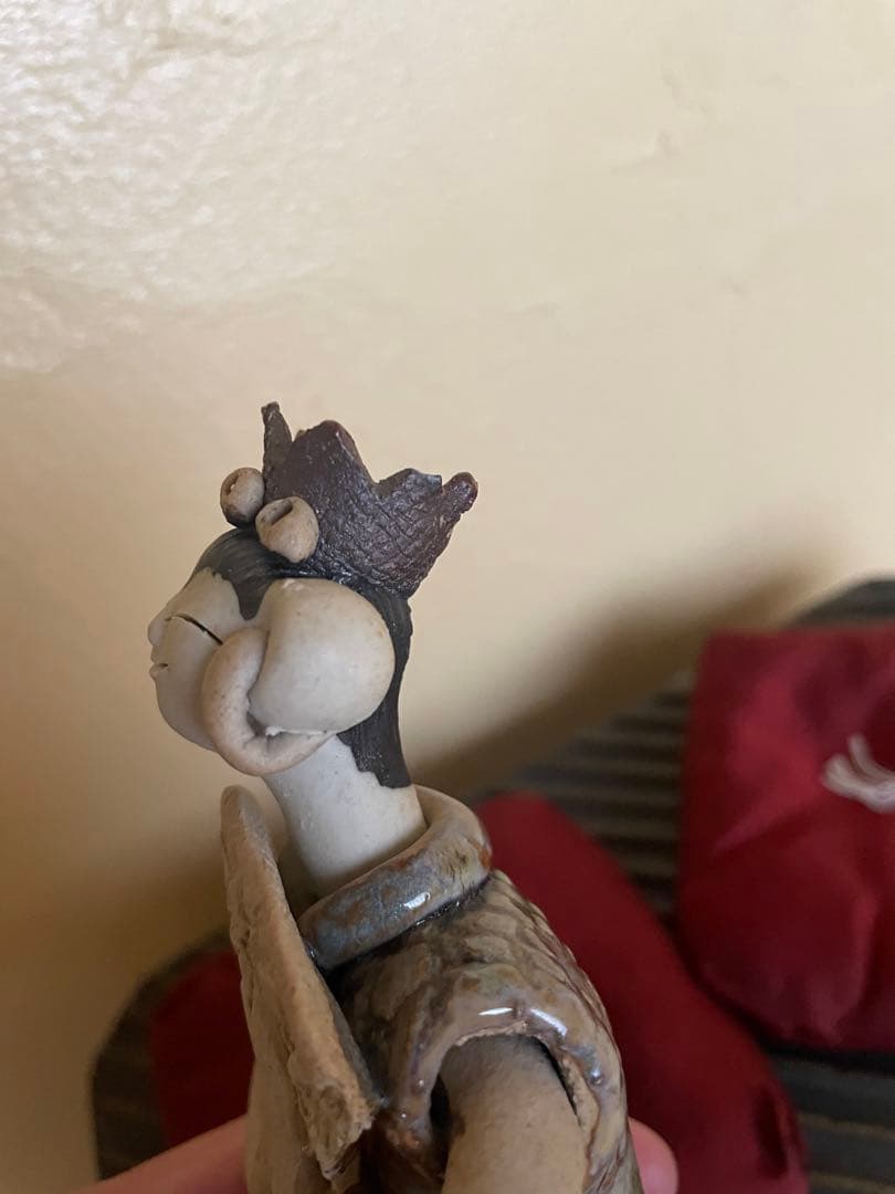 砥部焼森元青芳　雛人形2体　元箱あり