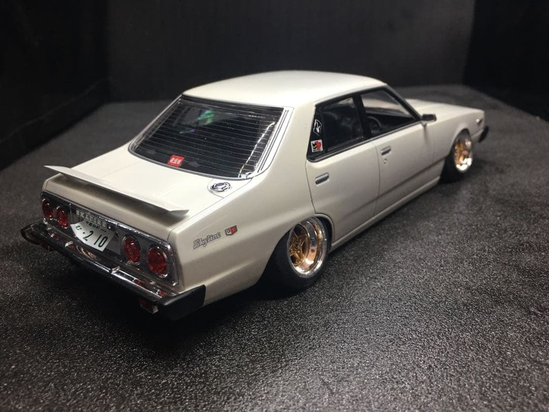 旧車プラモデル完成品1／２４フジミスカイラインジャパン