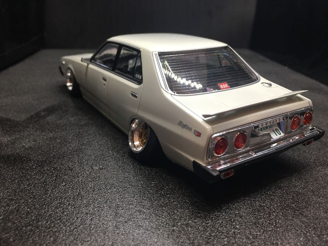 旧車プラモデル完成品1／２４フジミスカイラインジャパン
