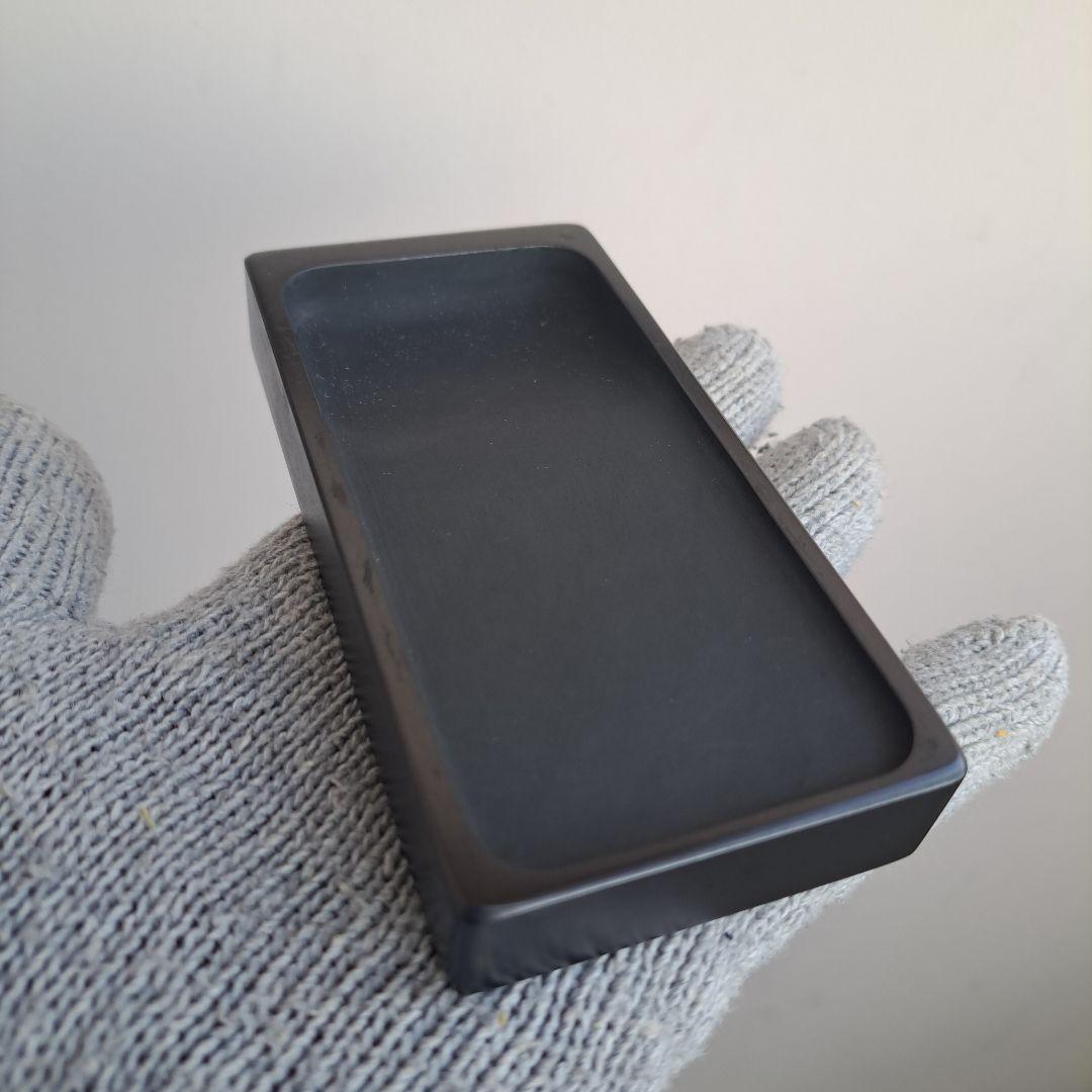 【輪島塗　硯箱セット】布着本堅地 硯、水滴　曽我路幸作　未使用品