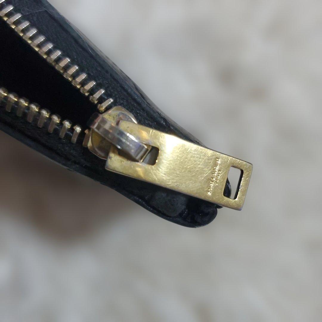 SAINT LAURENT ブラック カサンドラ マトラッセ キー ケース