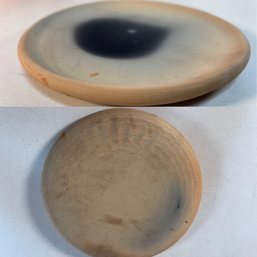 陶器製茶道具 鳳凰風炉 茶釜 敷板(皿)付き